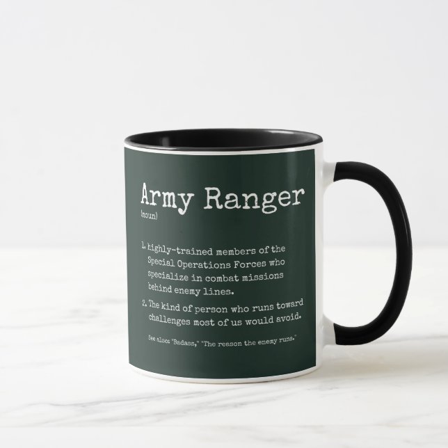 Taza Definición de rango de ejército (Derecha)