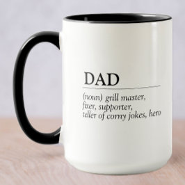 Taza Definición del Día del Padre