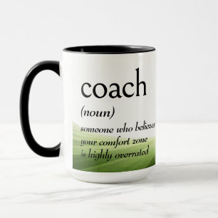 Taza Definición del diccionario para ENTRENADOR de fútb