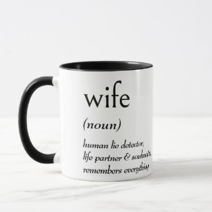 Taza Definición del Diccionario para ESPOSA