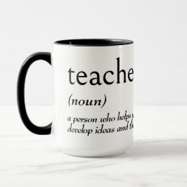Taza Definición del Diccionario para PROFESOR