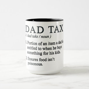 Taza Definición del impuesto del papá divertido