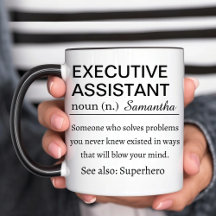 Definición divertida de asistente ejecutivo person