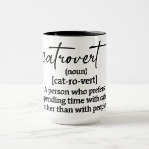 Taza Definición Divertida de Catrovertido