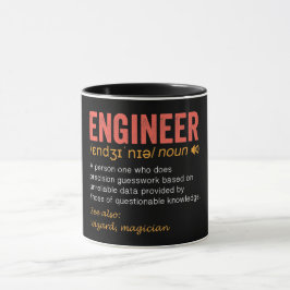Taza Definición divertida de ingeniero