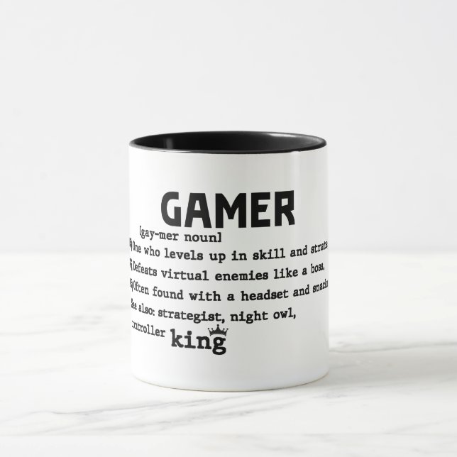 Taza Definición divertida de jugador (Centro)