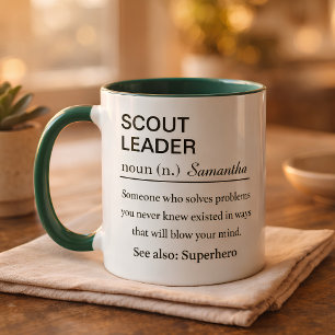 Taza Definición Divertida de Líder Scout