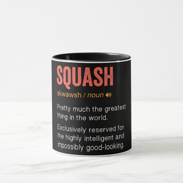 Taza Definición divertida de squash (Centro)