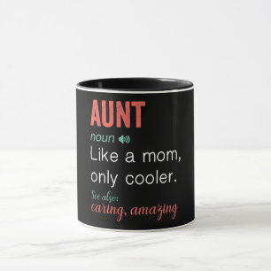 Taza Definición divertida de tía