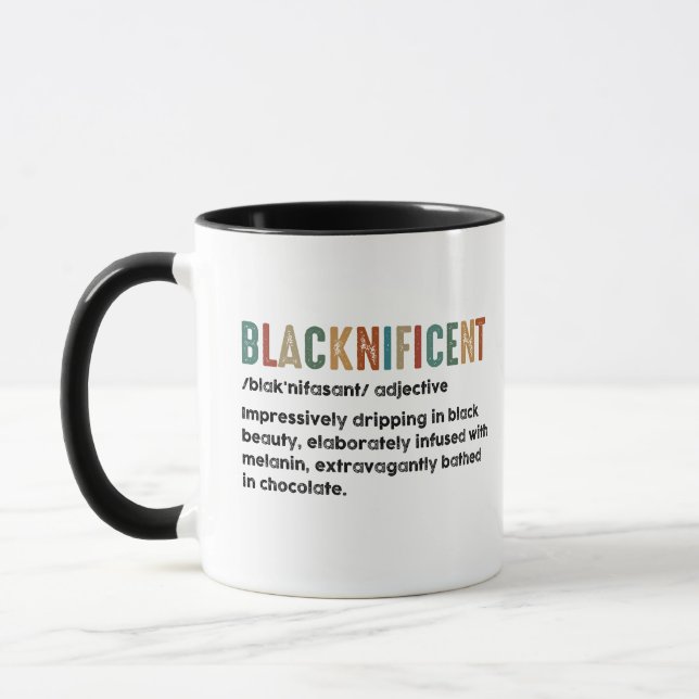 Taza Definición divertida e insignificante Mes de histo (Izquierda)