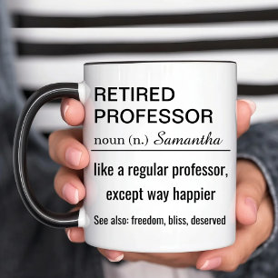 Taza Definición Divertida Personalizada de Profesor Jub