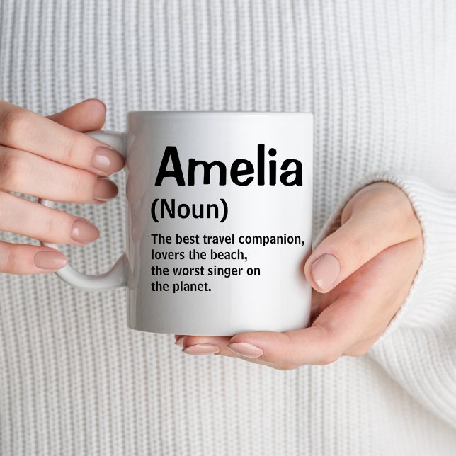 Taza Definición moderna de nombre significa regalos de  (Subido por el creador)