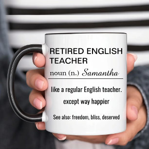 Taza Definición personalizada de profesor de inglés jub