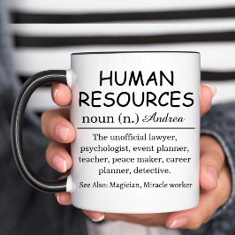 Taza Definición Personalizada de Recursos Humanos