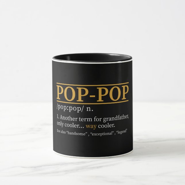 Taza Definición Pop-Pop del Día del Padre (Centro)