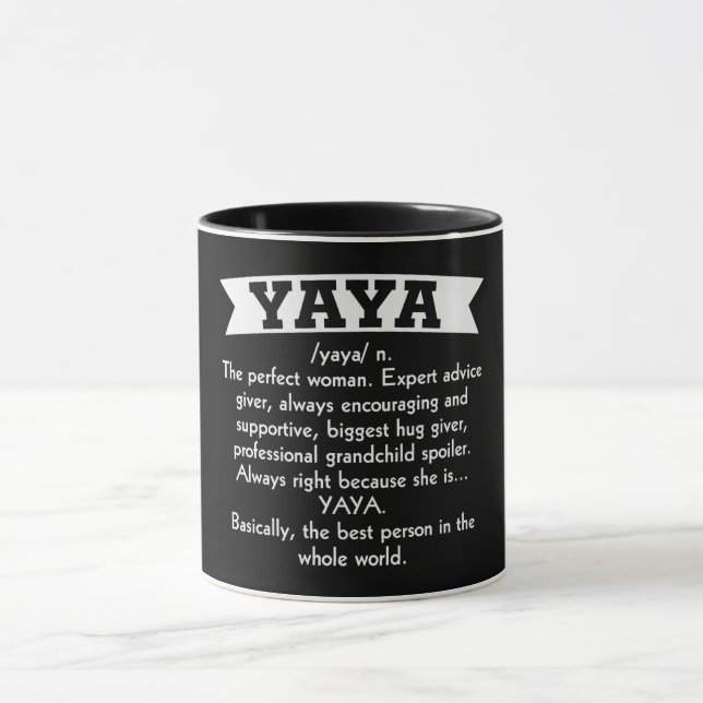 Taza Definición Yaya/Abuela (Centro)