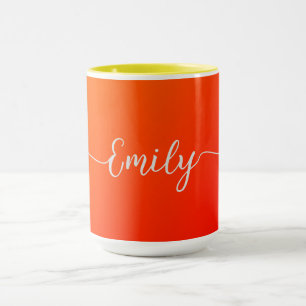 Taza degradado de naranja -add name