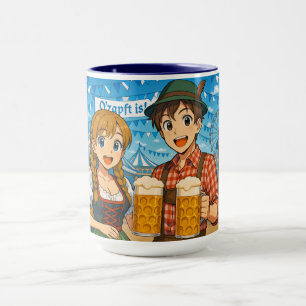 Taza Degustación de cerveza durante el Oktoberfest en M