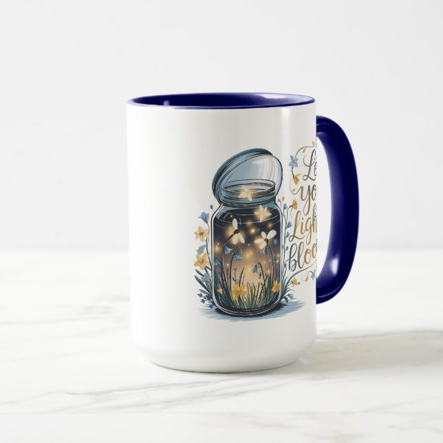 Taza Deja que tu luz florezca (Anverso derecho)
