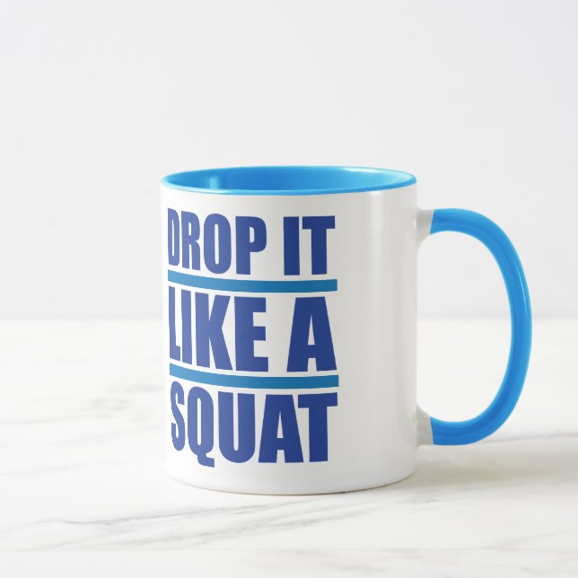 Taza Déjalo Como Un Squat - Humor Gimnasio (Derecha)