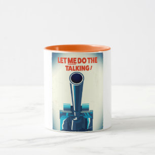 Taza Déjame a mí hacer la charla (impresión al estilo d