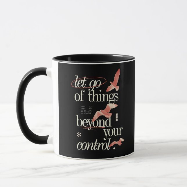 Taza Dejar que las cosas vayan más allá de tu inspiraci (Izquierda)