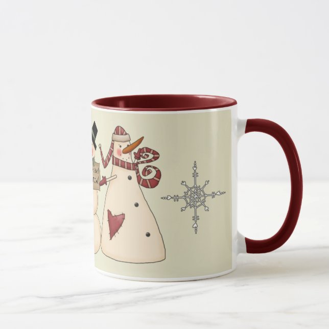 Taza Dejar que nieve marea de vacaciones (Derecha)