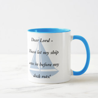 Taza ¡Deje por favor mi nave venir adentro!