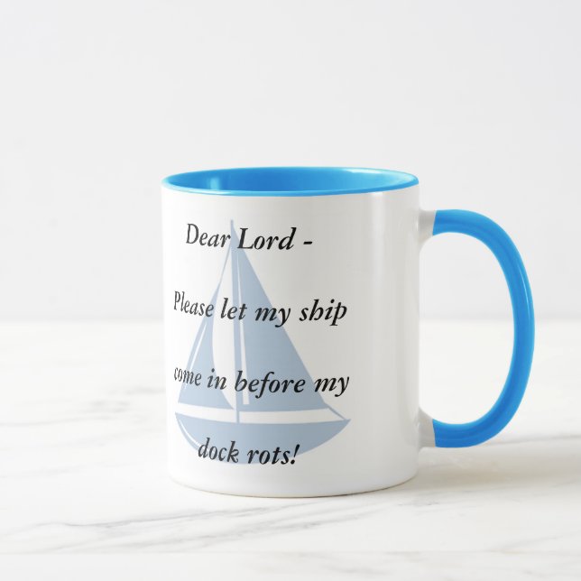 Taza ¡Deje por favor mi nave venir adentro! (Derecha)