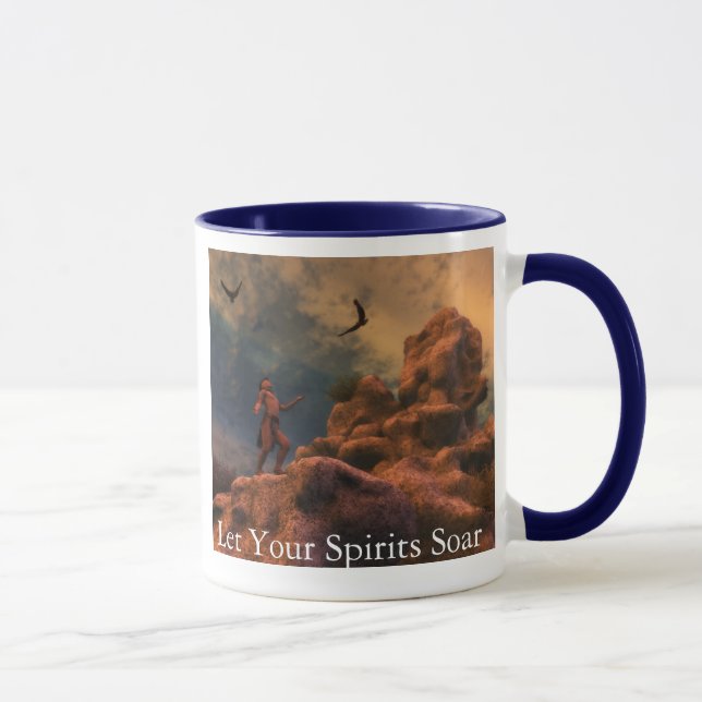 Taza Deje sus bebidas espirituosas elevarse (Derecha)