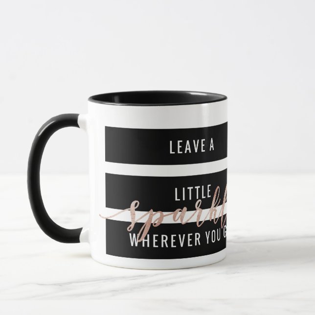 Taza Deje una poca chispa dondequiera que usted vaya (Izquierda)