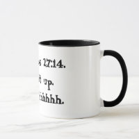 Taza del 27:14 de los proverbios blanco y negro