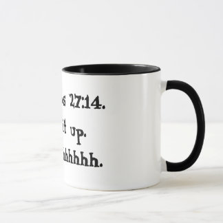 Taza del 27:14 de los proverbios blanco y negro