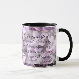 Taza del 29:11 de Jeremiah de las lilas