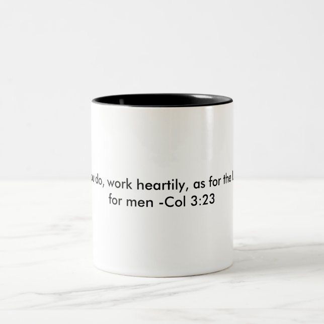 Taza del 3:23 de Colossians (Centro)