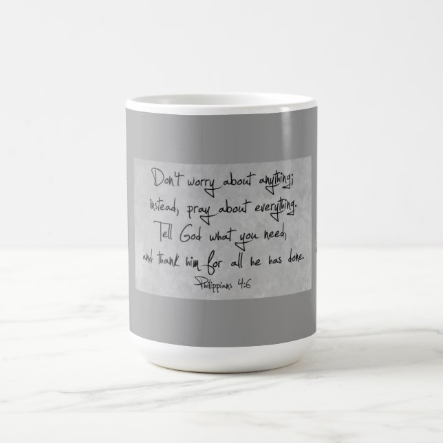 Taza del 4:6 de los filipenses (Centro)