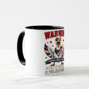 Taza del 4 de julio de Ganso Enojado