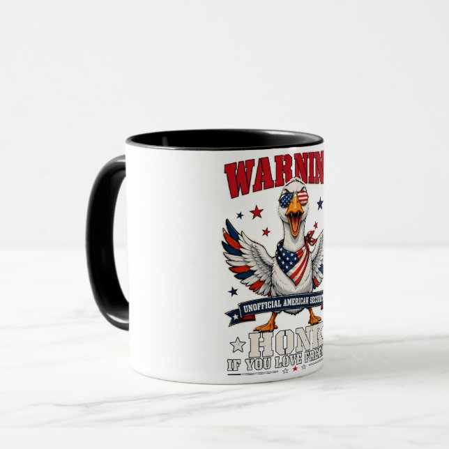 Taza del 4 de julio de Ganso Enojado (Anverso izquierdo)