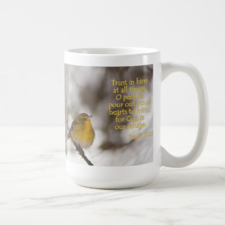 Taza del 62:8 del salmo de la curruca del pino