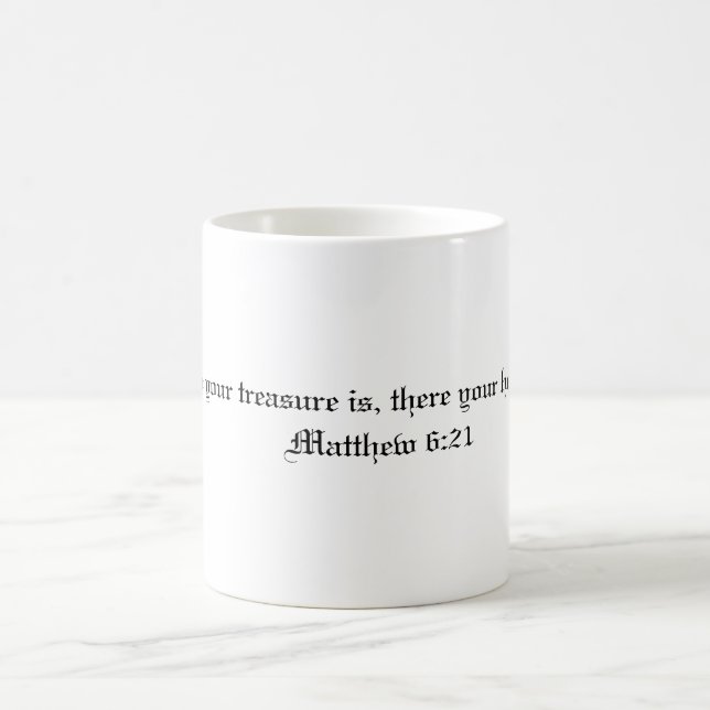Taza del 6:21 de Matthew (Centro)