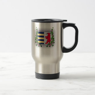 Taza del acero inoxidable del café del escudo de