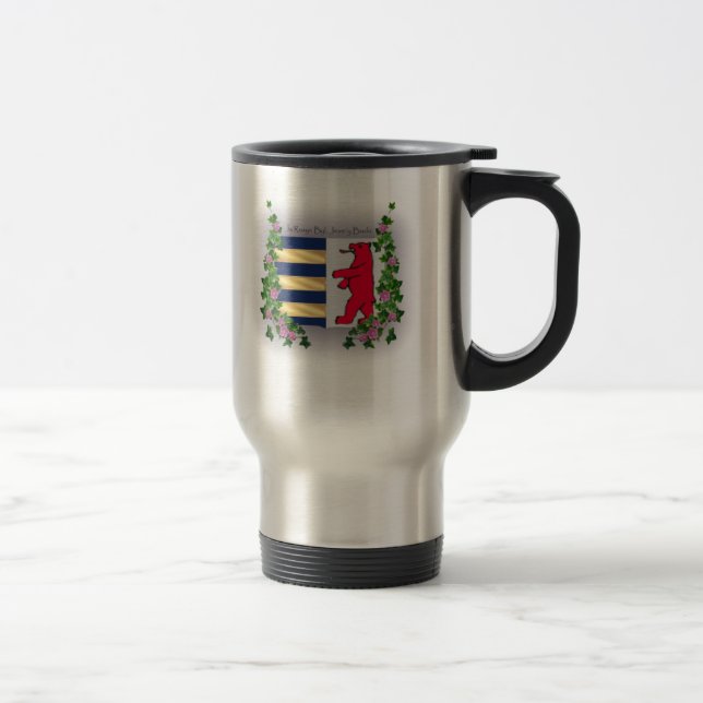 Taza del acero inoxidable del café del escudo de (Derecha)