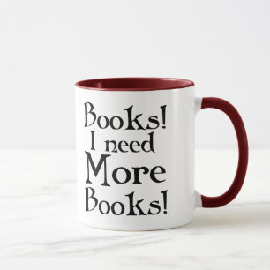 Taza del adicto al libro divertido