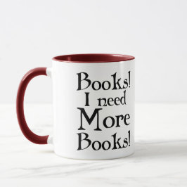 Taza del adicto al libro divertido