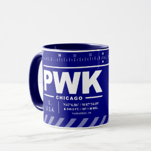 Taza del aeropuerto ejecutivo de Chicago PWK