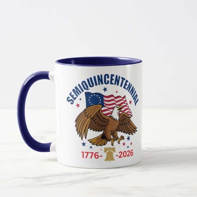 Taza del águila calva Semiquincentenario (Izquierda)
