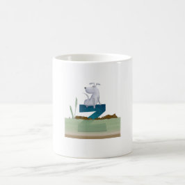 Taza del alfabeto Z del perro