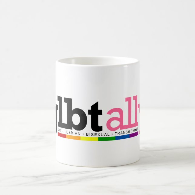 Taza del aliado de GLBT (Centro)
