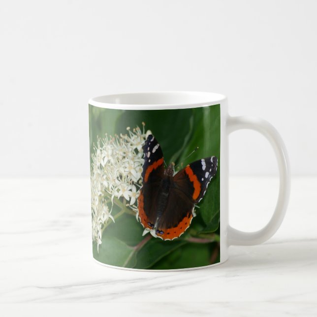 Taza del almirante rojo mariposa (Derecha)