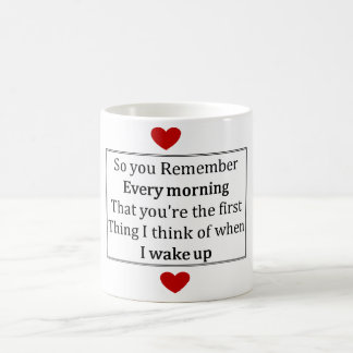 Taza del amor de la mañana